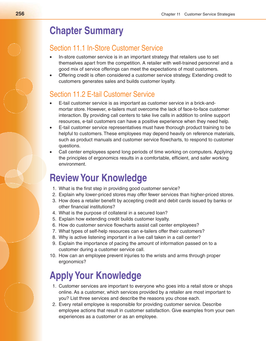 Retailing and E-tailing, 1st Edition page 256