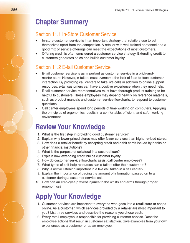 Retailing and E-tailing, 1st Edition page 256
