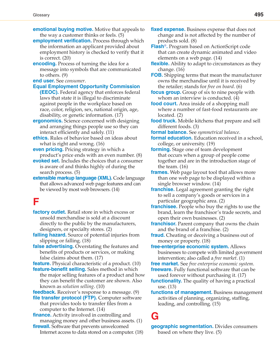 Retailing and E-tailing, 1st Edition page 495