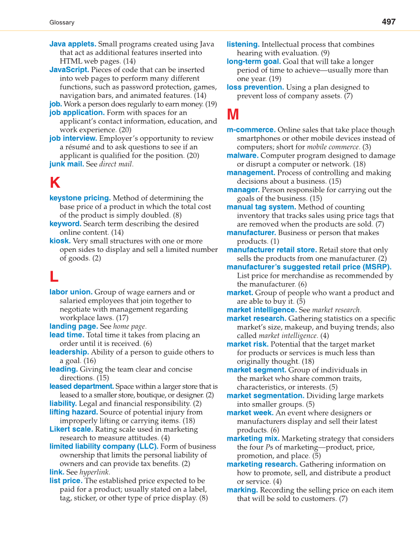 Retailing and E-tailing, 1st Edition page 497