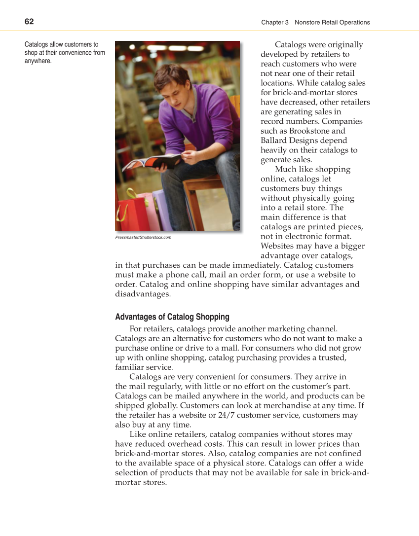 Retailing and E-tailing, 1st Edition page 62