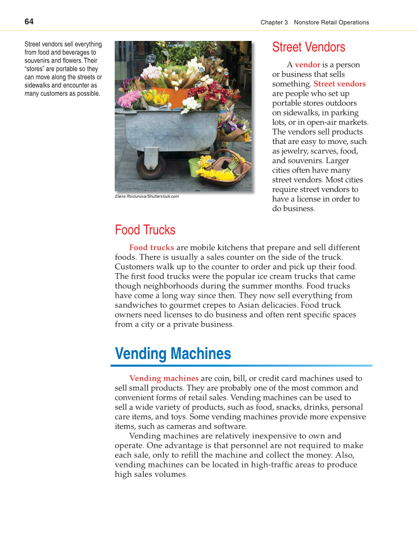 Retailing and E-tailing, 1st Edition page 64