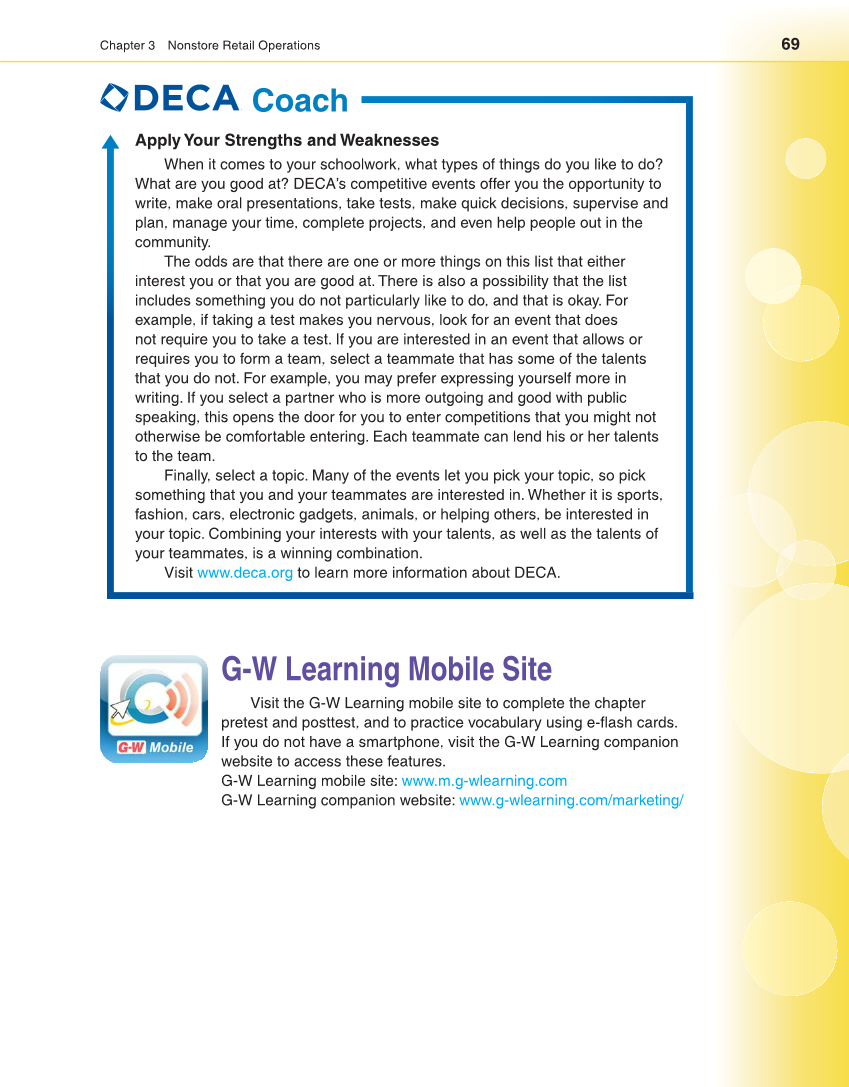 Retailing and E-tailing, 1st Edition page 69