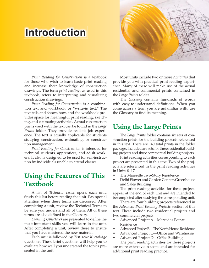 Print Reading for Construction, 6th Edition page 3