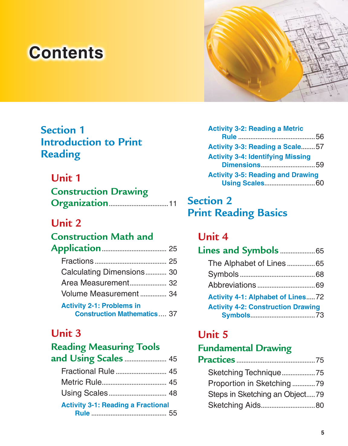 Print Reading for Construction, 6th Edition page 5