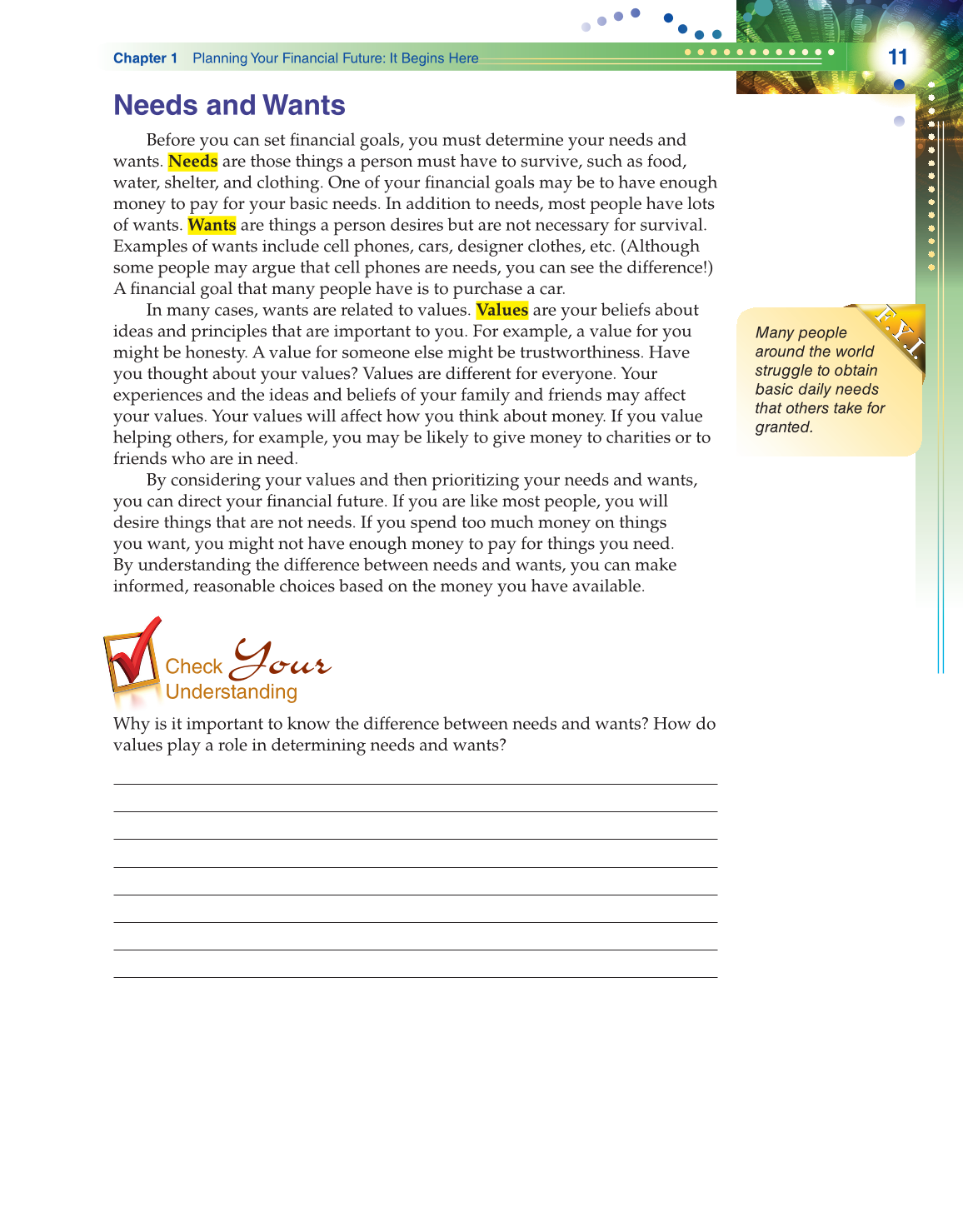 Becoming Money $mart: A Simulation for Financial Decision Making, 1st Edition page 11