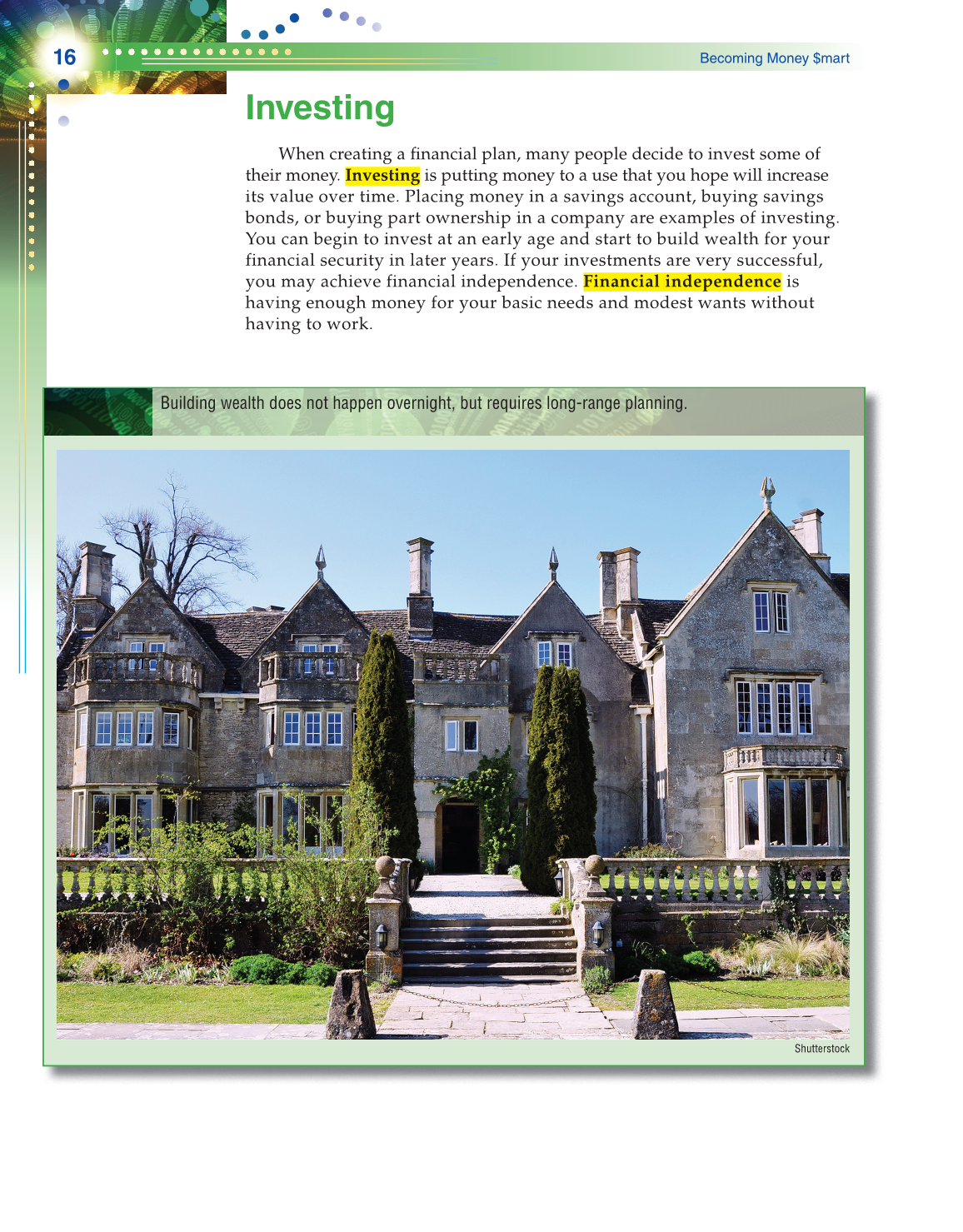 Becoming Money $mart: A Simulation for Financial Decision Making, 1st Edition page 16