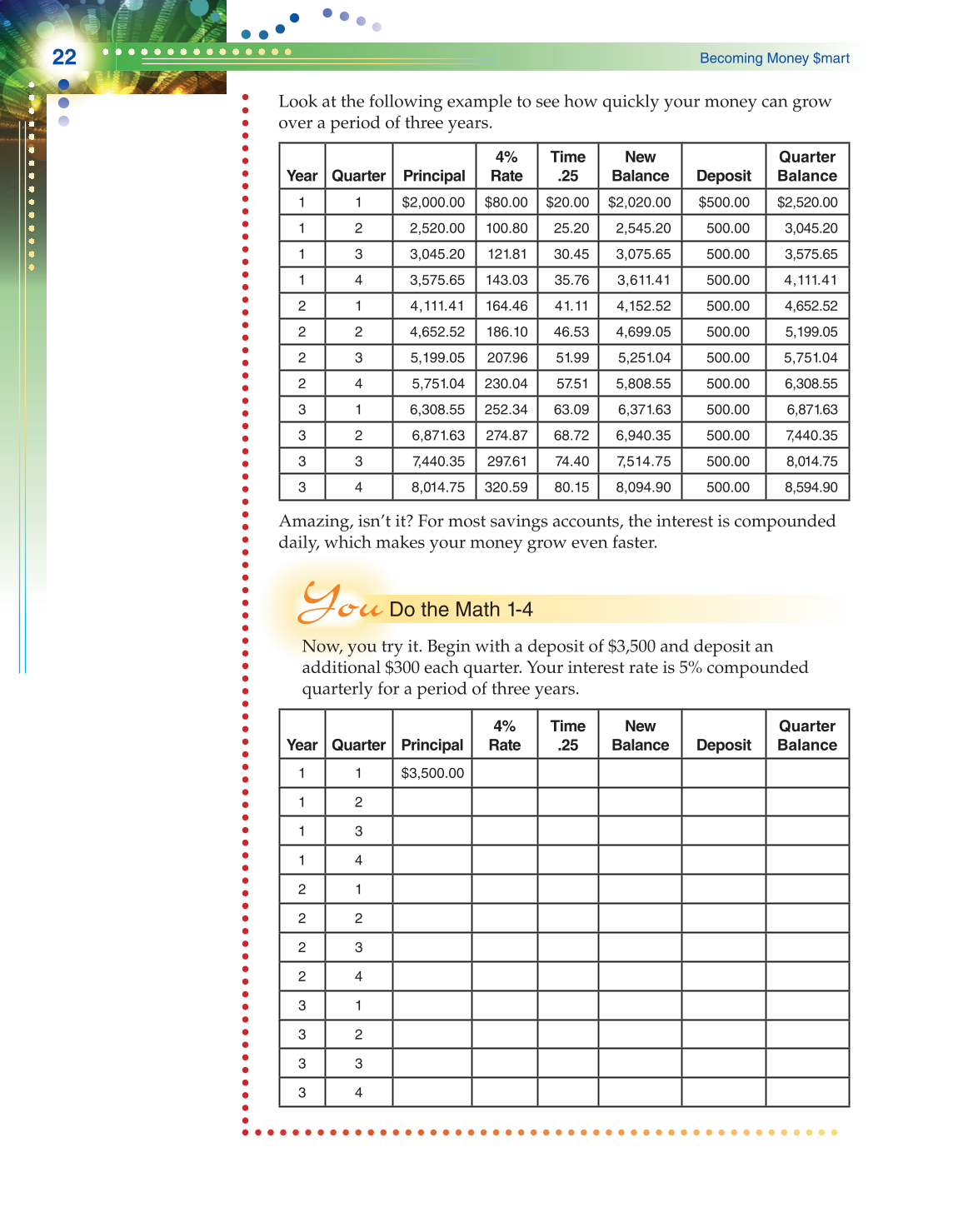 Becoming Money $mart: A Simulation for Financial Decision Making, 1st Edition page 22