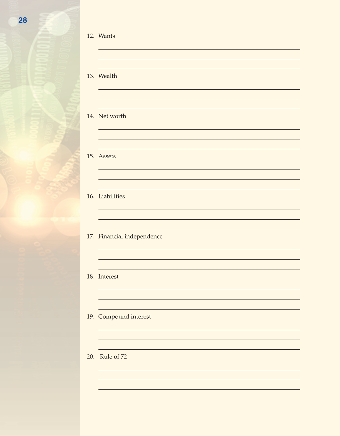 Becoming Money $mart: A Simulation for Financial Decision Making, 1st Edition page 28