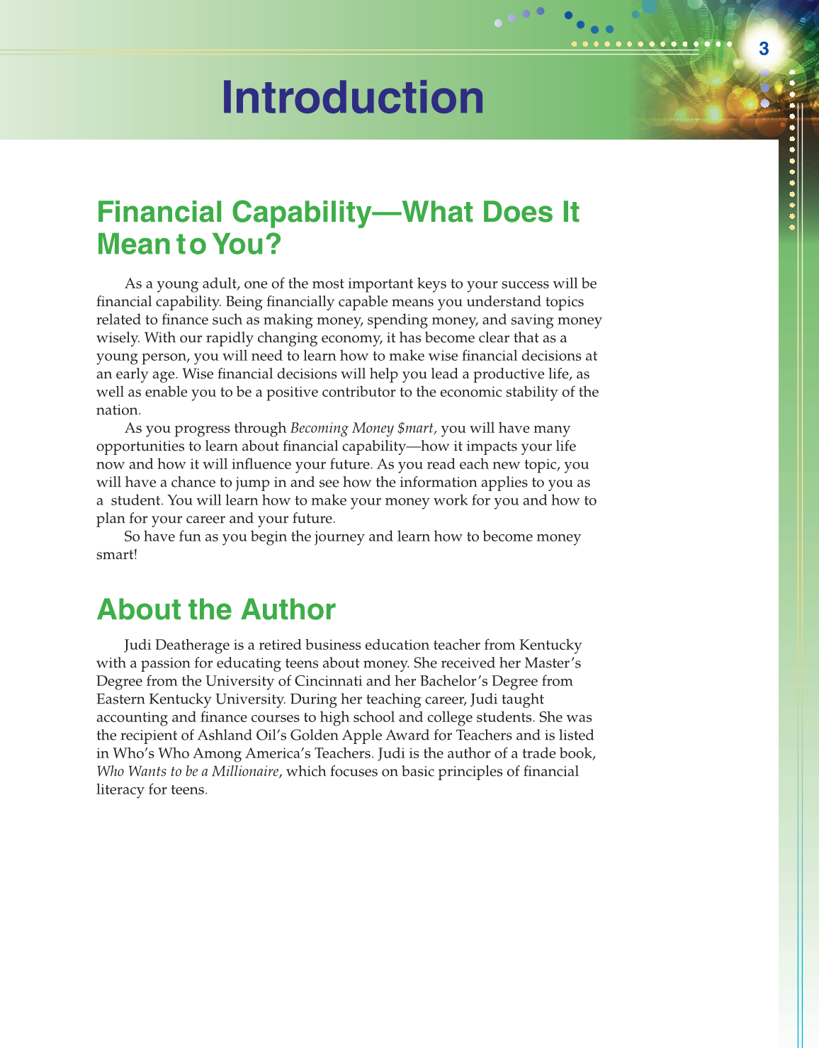 Becoming Money $mart: A Simulation for Financial Decision Making, 1st Edition page 3