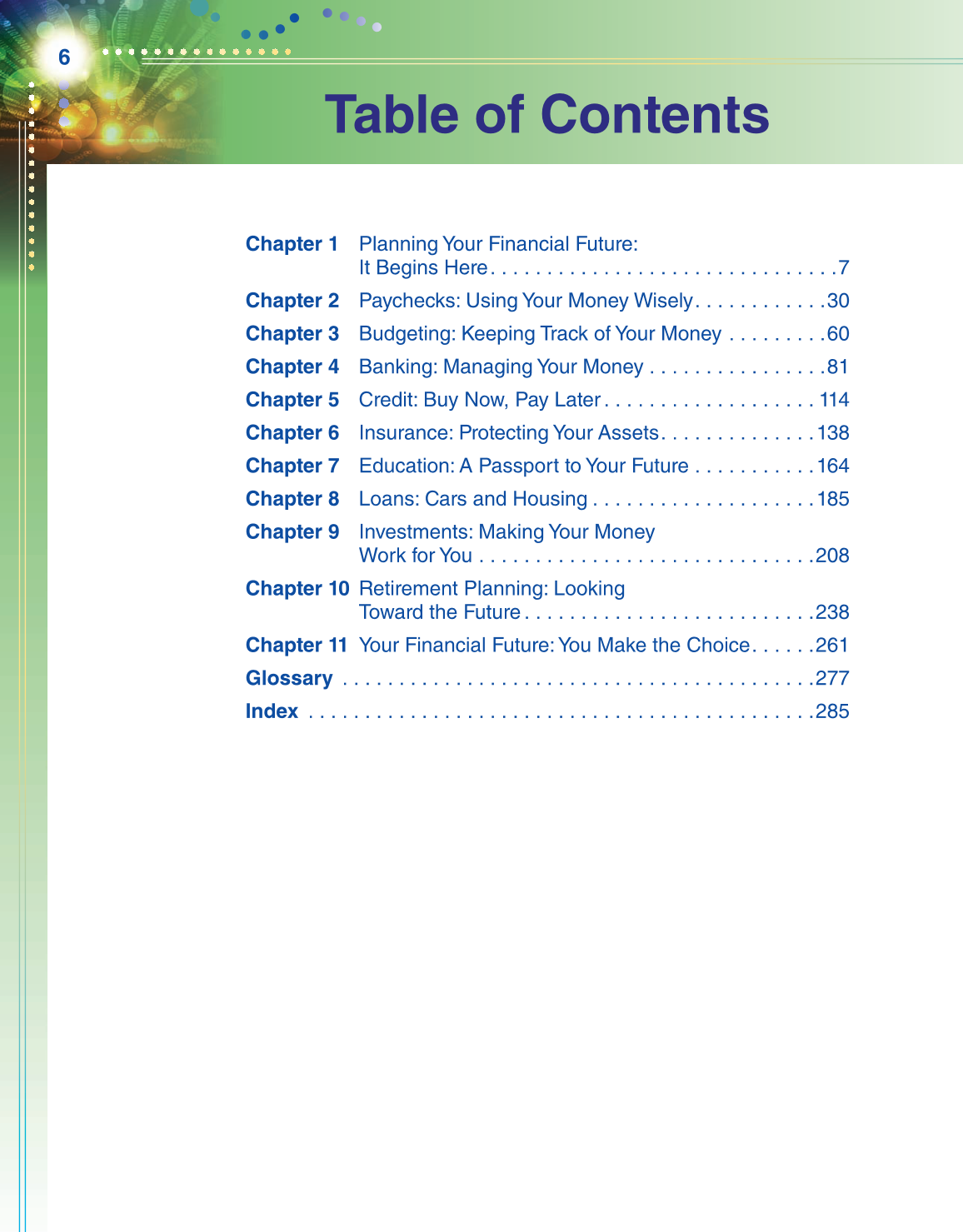 Becoming Money $mart: A Simulation for Financial Decision Making, 1st Edition page 6