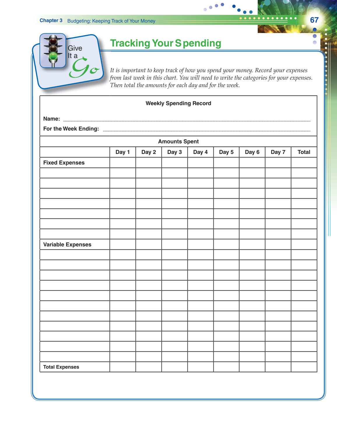 Becoming Money $mart: A Simulation for Financial Decision Making, 1st Edition page 67
