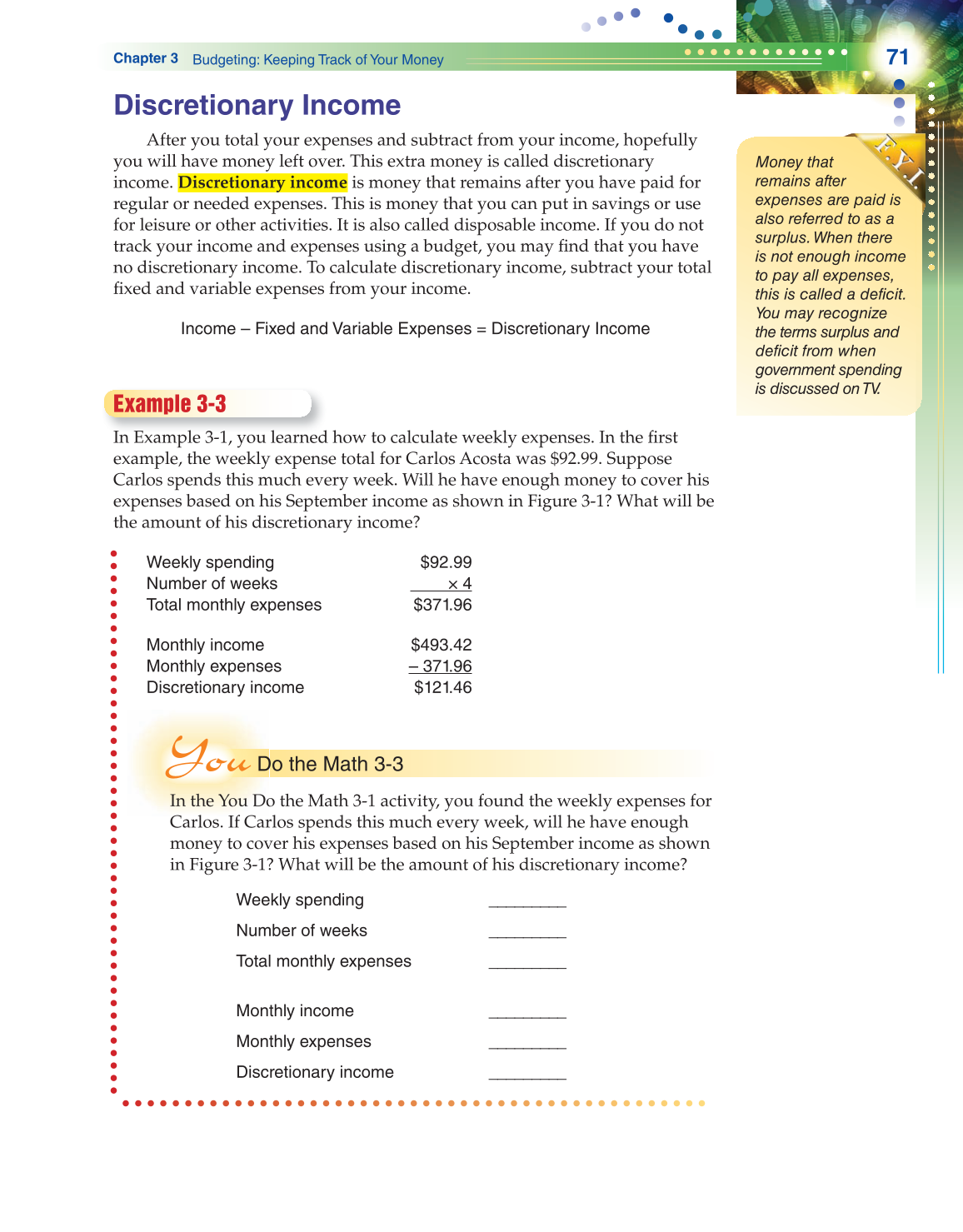 Becoming Money $mart: A Simulation for Financial Decision Making, 1st Edition page 71