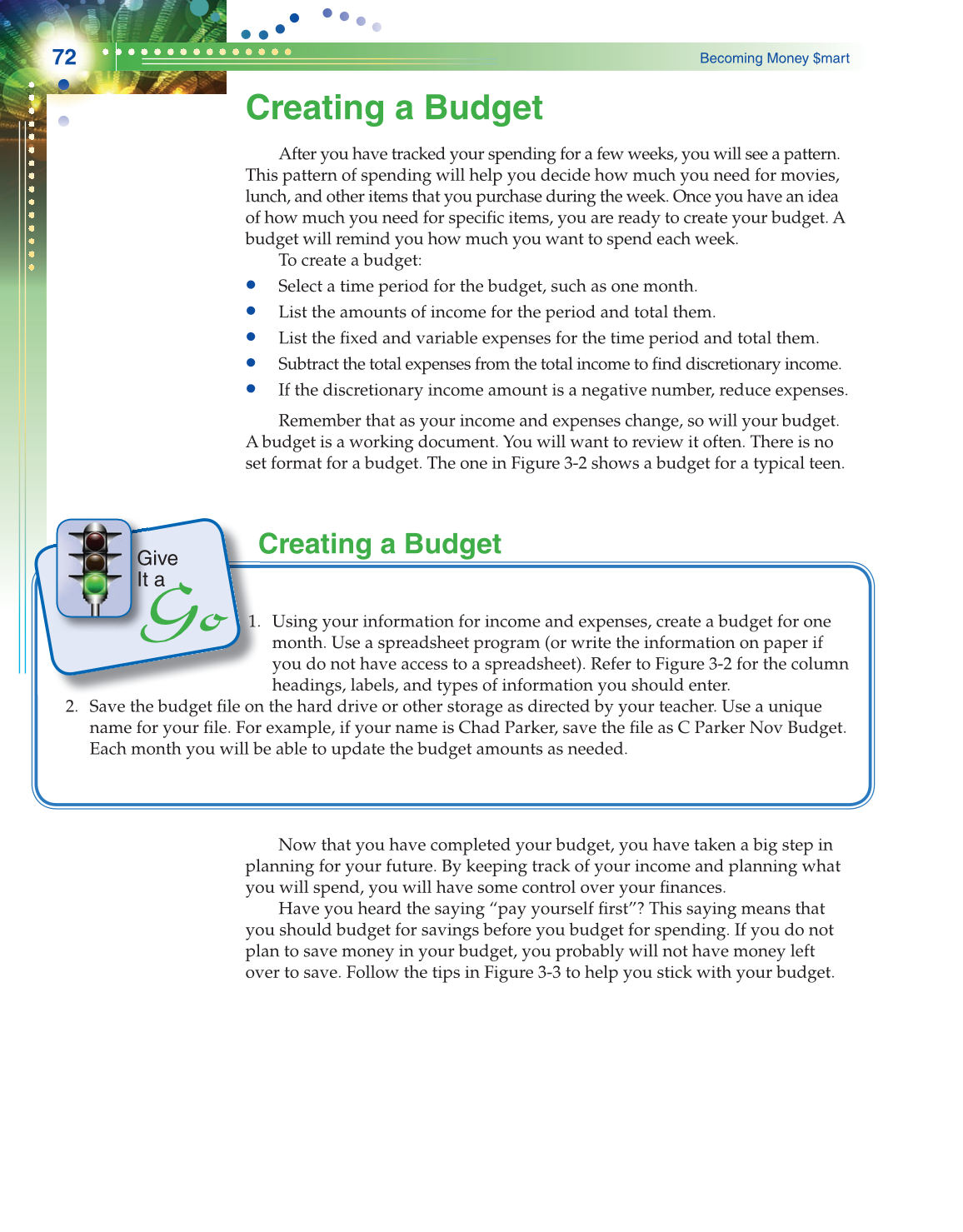 Becoming Money $mart: A Simulation for Financial Decision Making, 1st Edition page 72