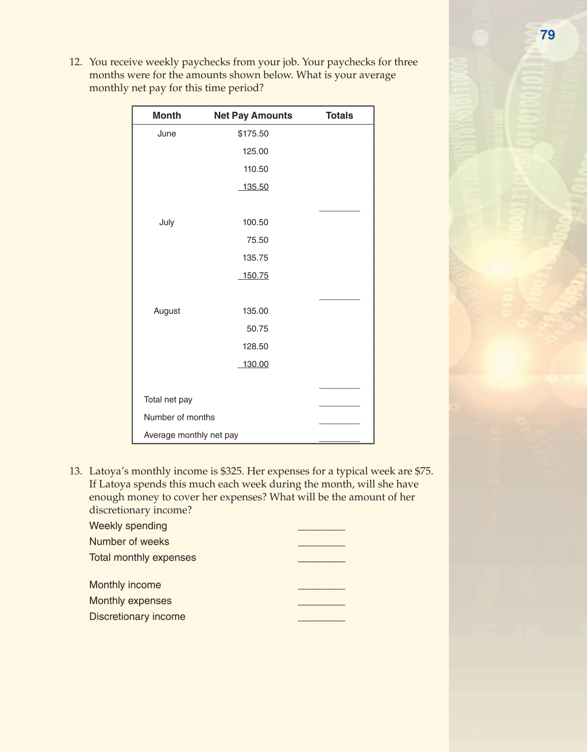 Becoming Money $mart: A Simulation for Financial Decision Making, 1st Edition page 79