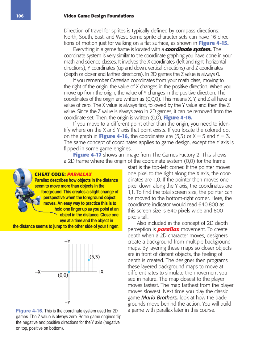 Video Game Design Foundations, 1st Edition page 106