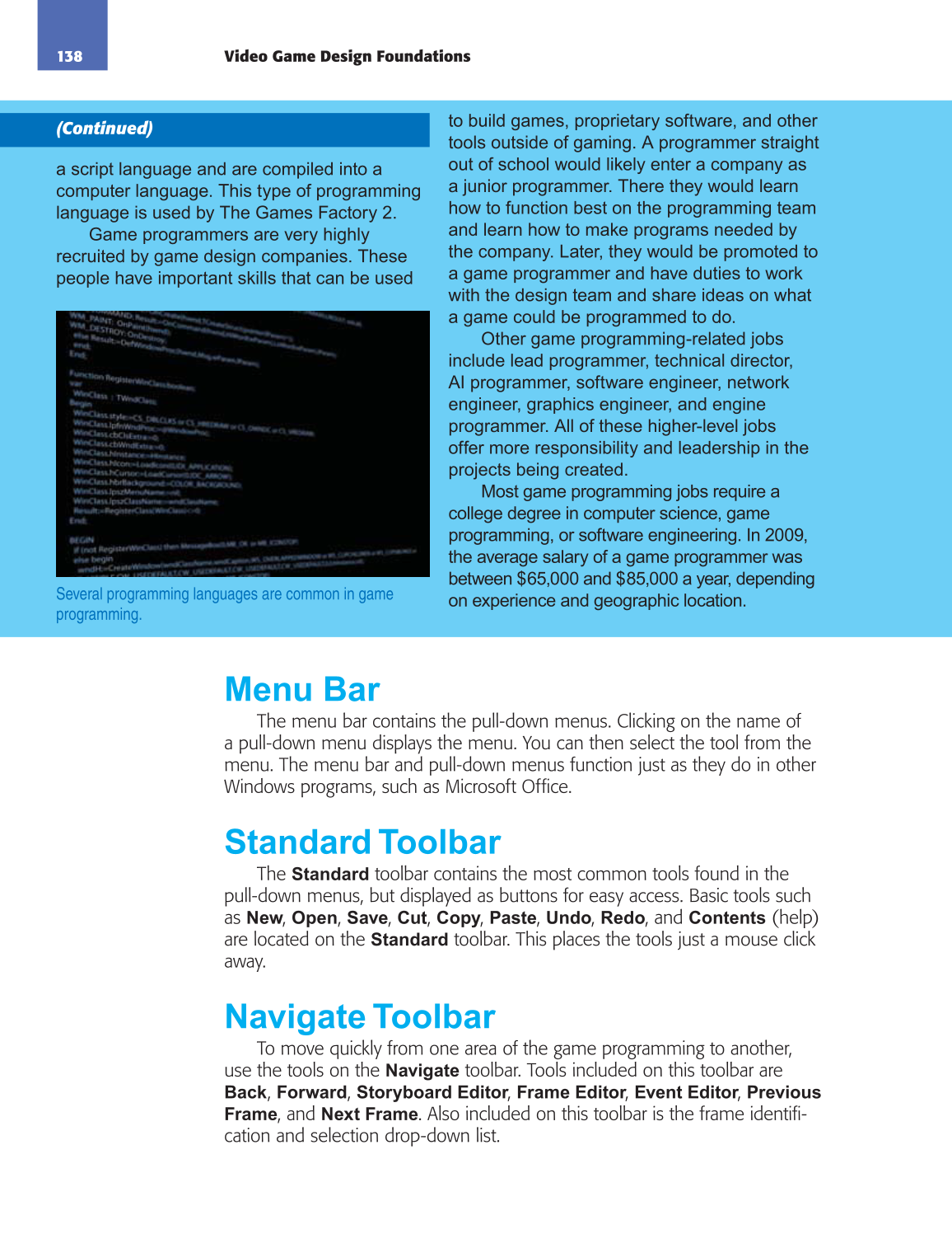 Video Game Design Foundations, 1st Edition page 138
