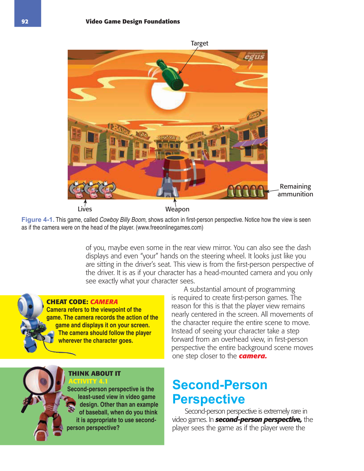 Video Game Design Foundations, 1st Edition page 92