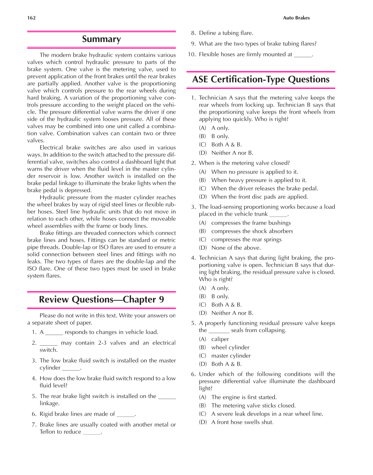 Auto Brakes, A5, 3rd Edition page 162