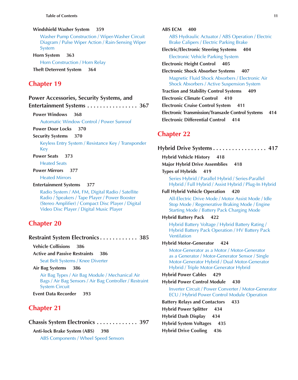 Auto Electricity and Electronics, A6, 5th Edition page 11