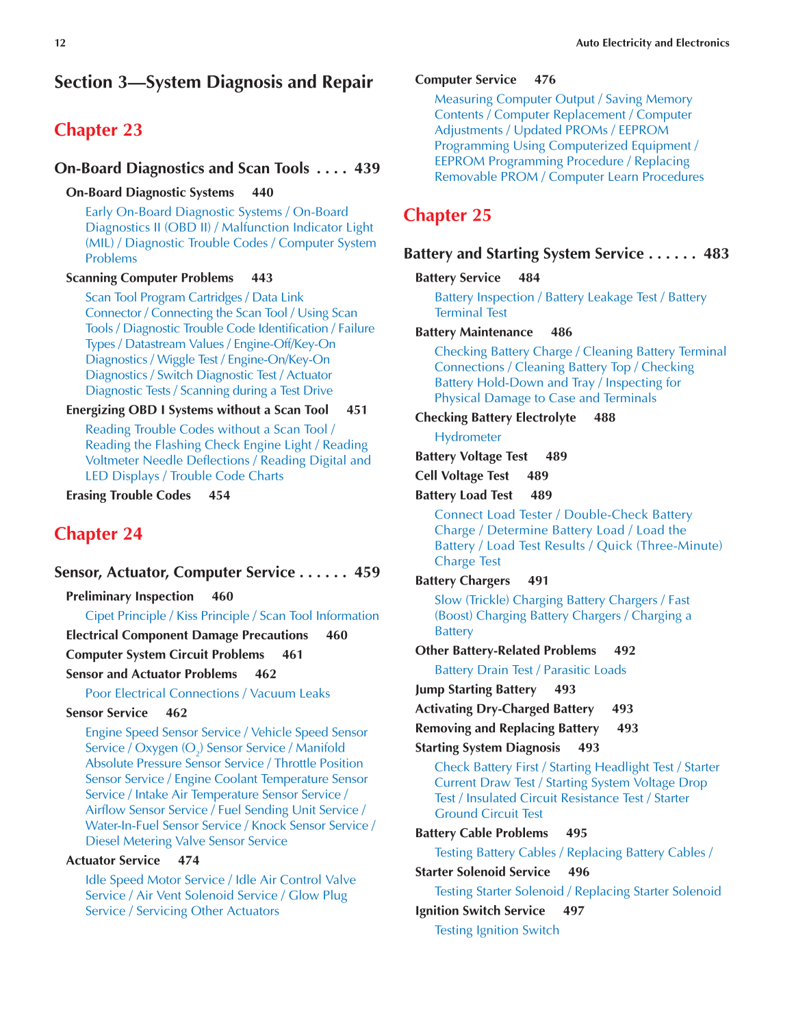 Auto Electricity and Electronics, A6, 5th Edition page 12