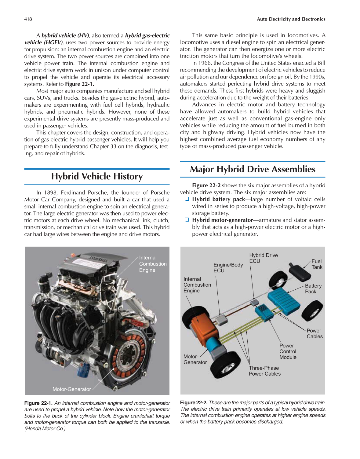 Auto Electricity and Electronics, A6, 5th Edition page 418