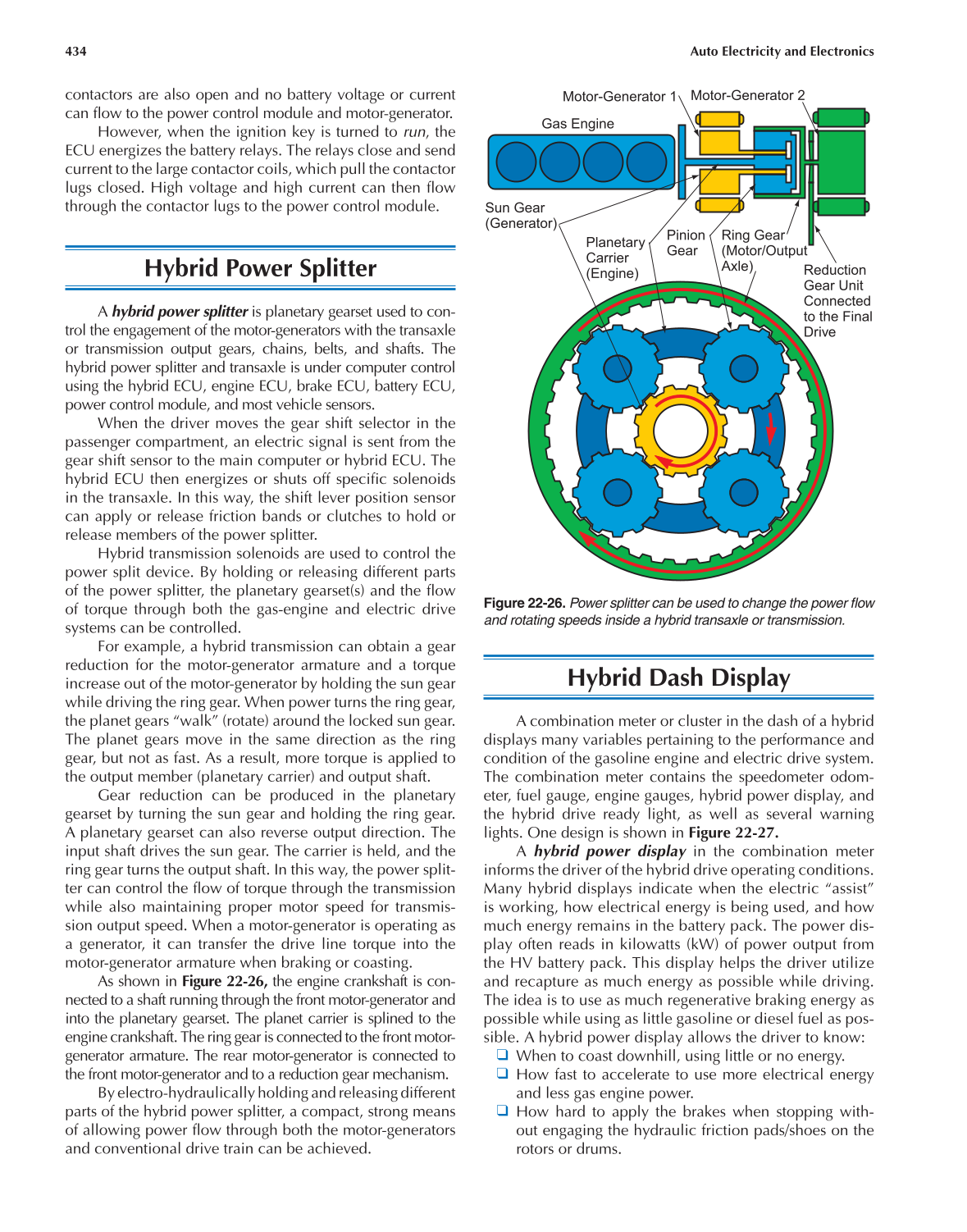 Auto Electricity and Electronics, A6, 5th Edition page 434
