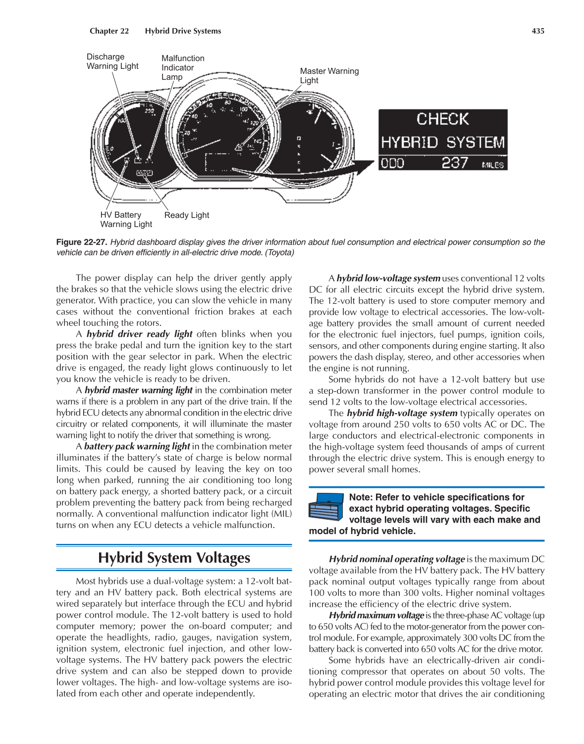 Auto Electricity and Electronics, A6, 5th Edition page 435
