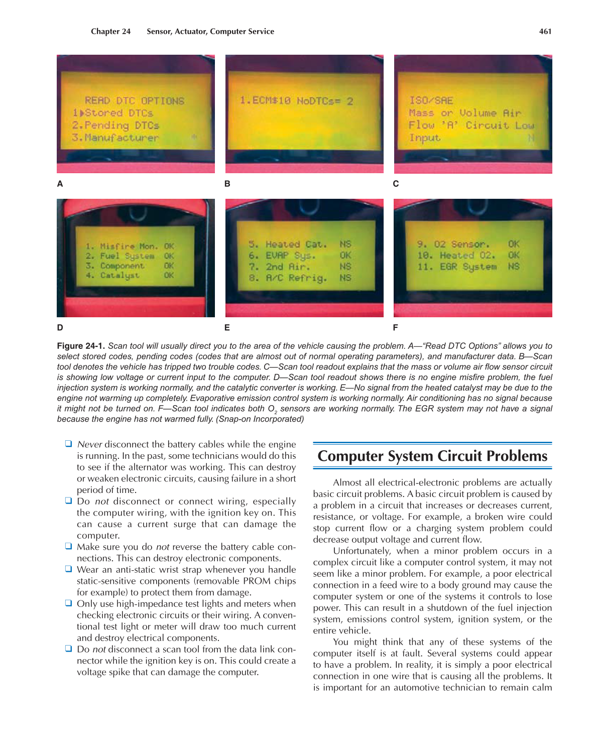 Auto Electricity and Electronics, A6, 5th Edition page 461