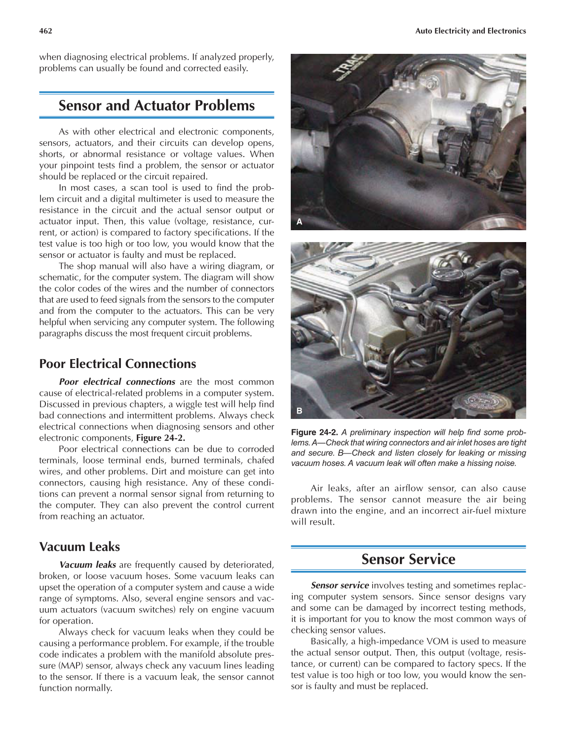 Auto Electricity and Electronics, A6, 5th Edition page 462