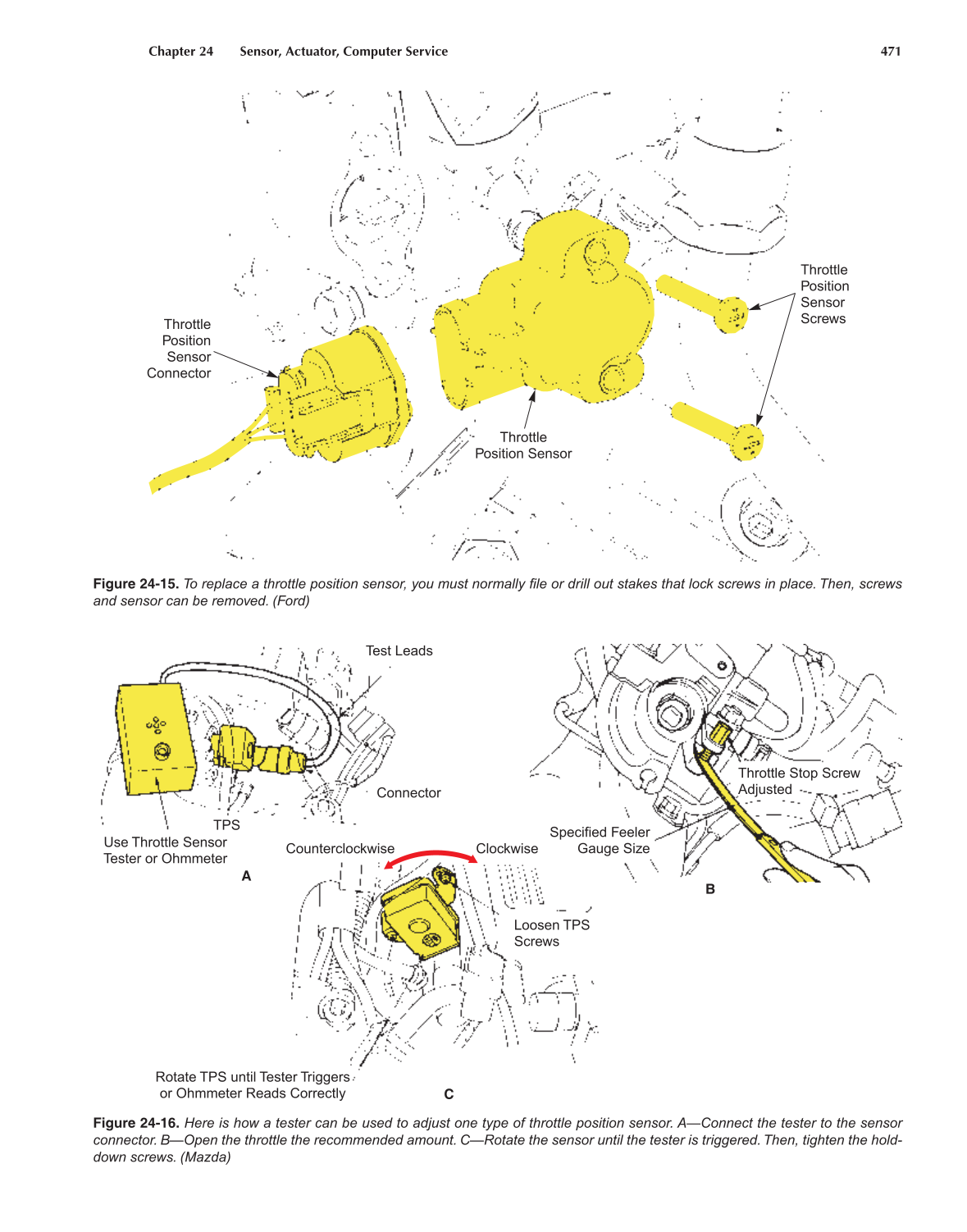 Auto Electricity and Electronics, A6, 5th Edition page 471
