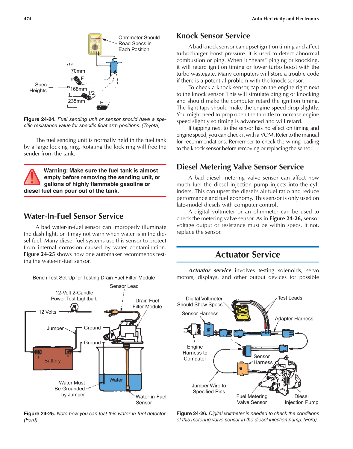 Auto Electricity and Electronics, A6, 5th Edition page 474