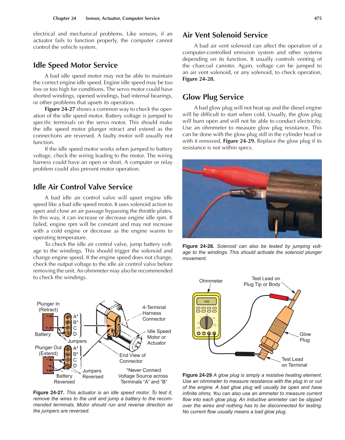 Auto Electricity and Electronics, A6, 5th Edition page 475