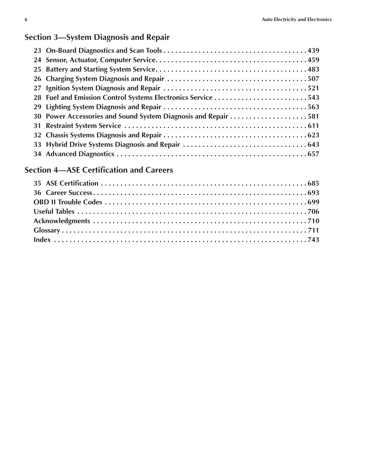 Auto Electricity and Electronics, A6, 5th Edition page 6