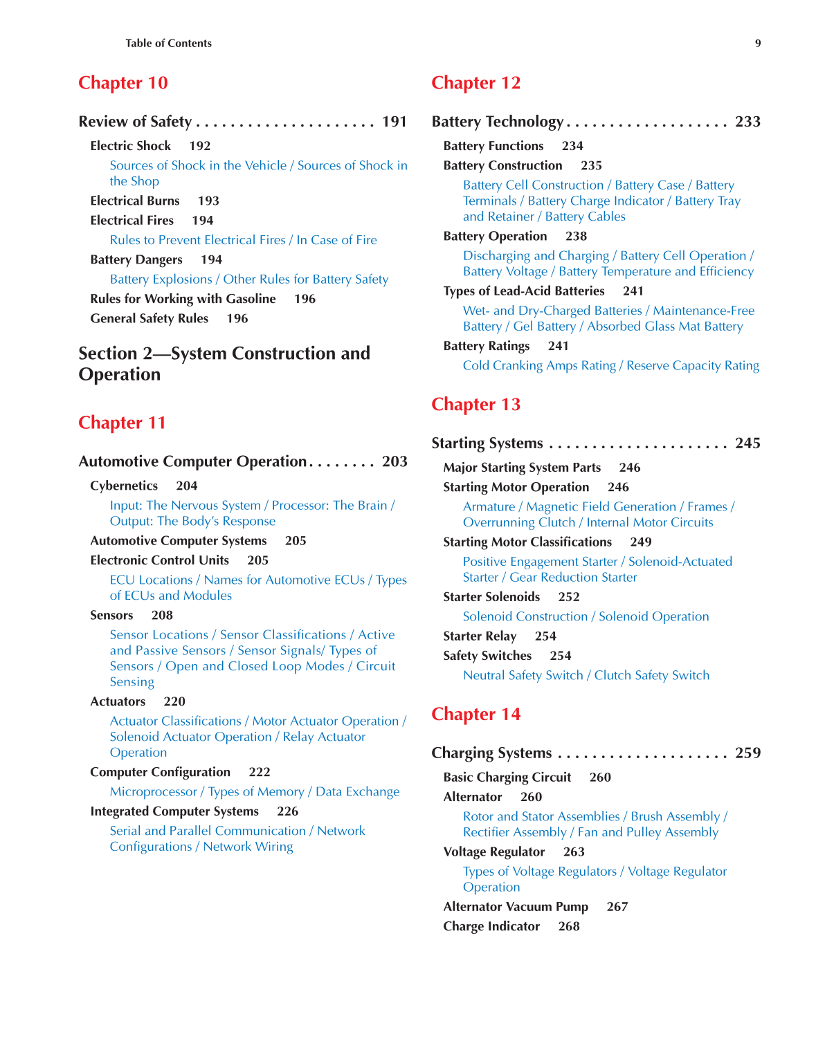 Auto Electricity and Electronics, A6, 5th Edition page 9