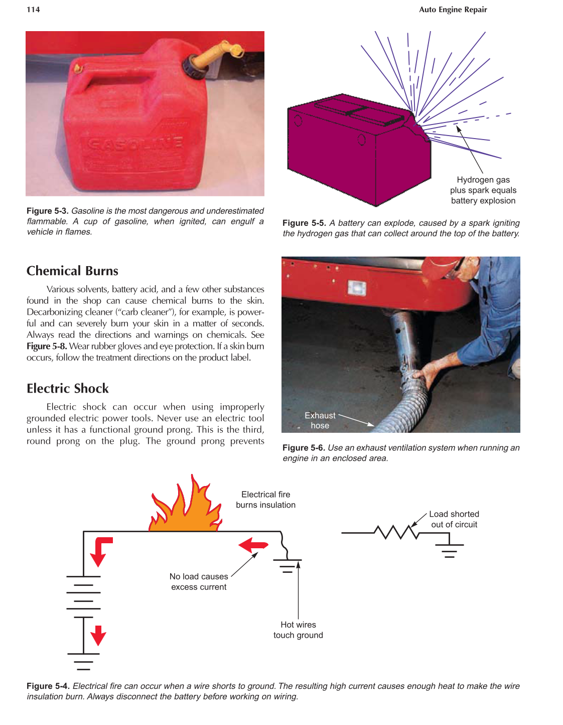 Auto Engine Repair, A1, 5th Edition page 114