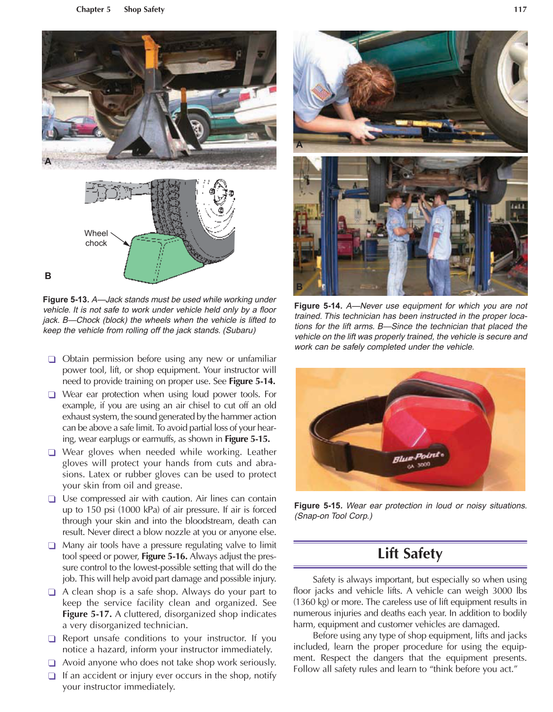 Auto Engine Repair, A1, 5th Edition page 117