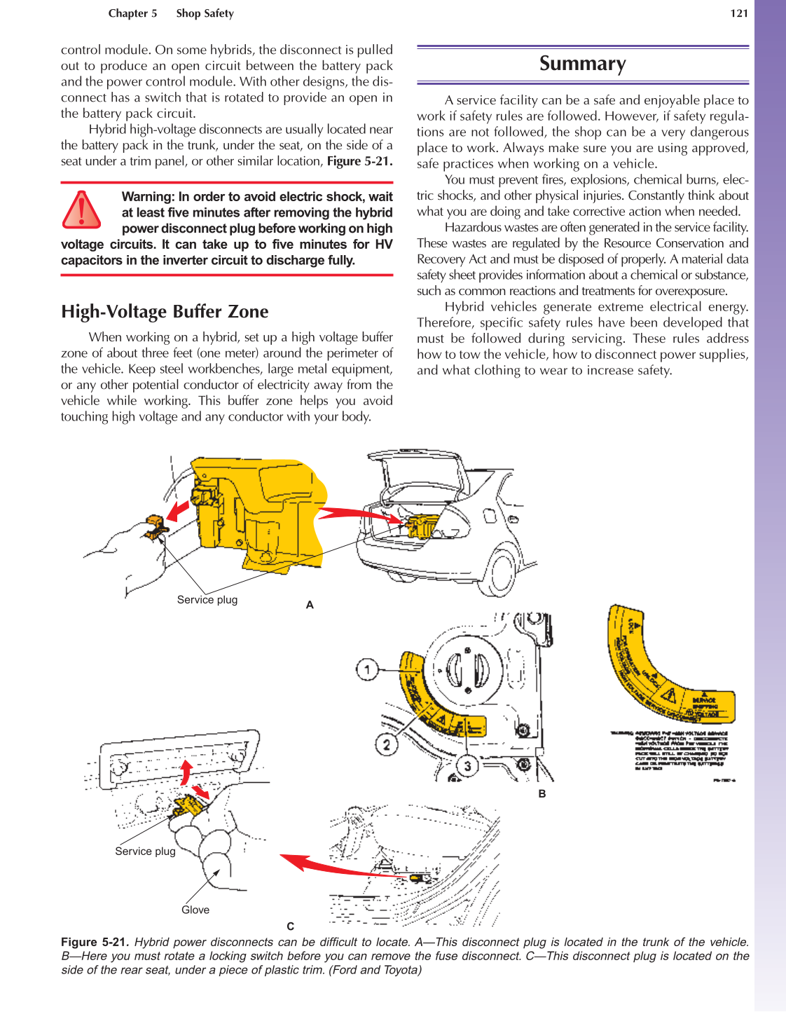 Auto Engine Repair, A1, 5th Edition page 121