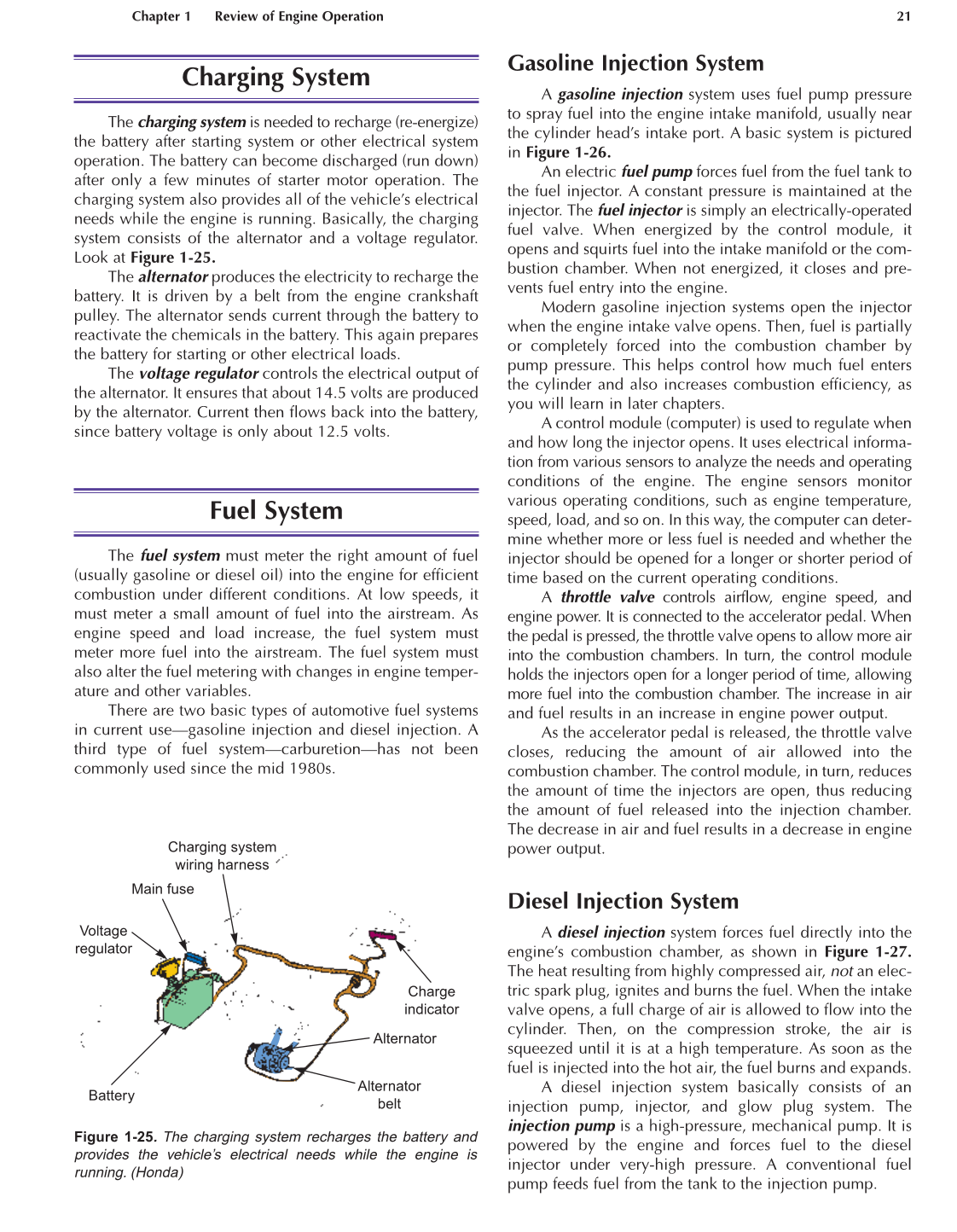 Auto Engine Repair, A1, 5th Edition page 21