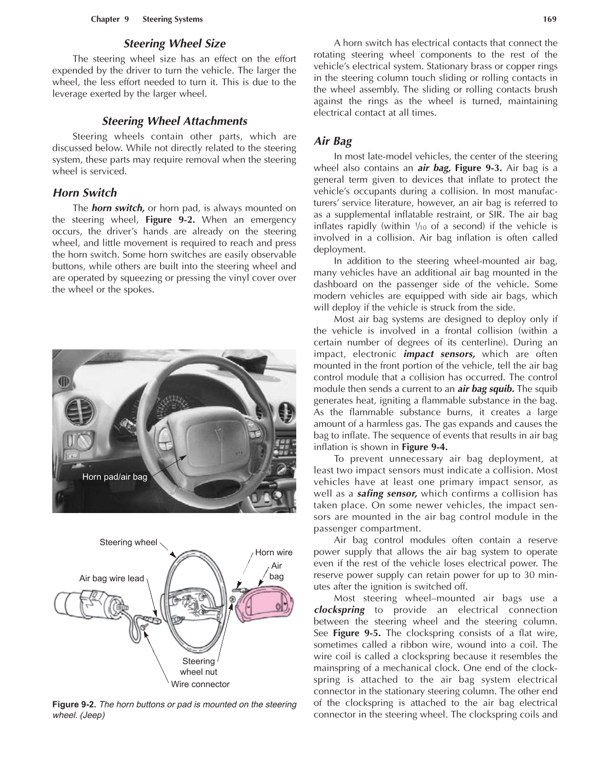 Auto Suspension and Steering, A4, 3rd Edition page 169