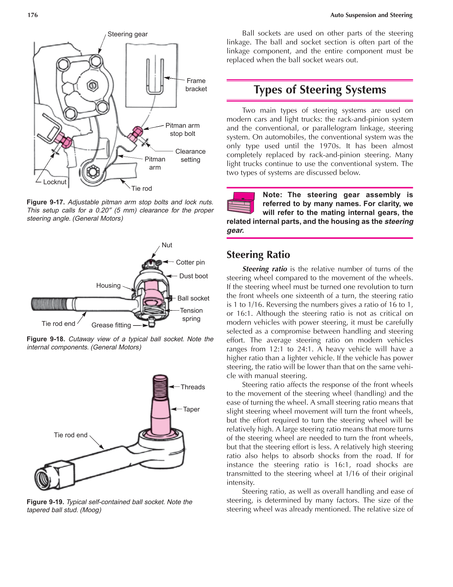 Auto Suspension and Steering, A4, 3rd Edition page 176