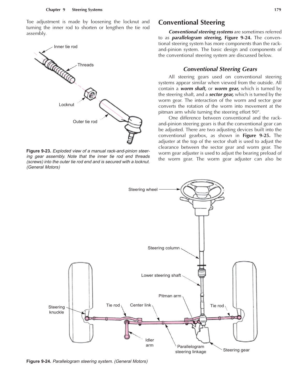 Auto Suspension and Steering, A4, 3rd Edition page 179