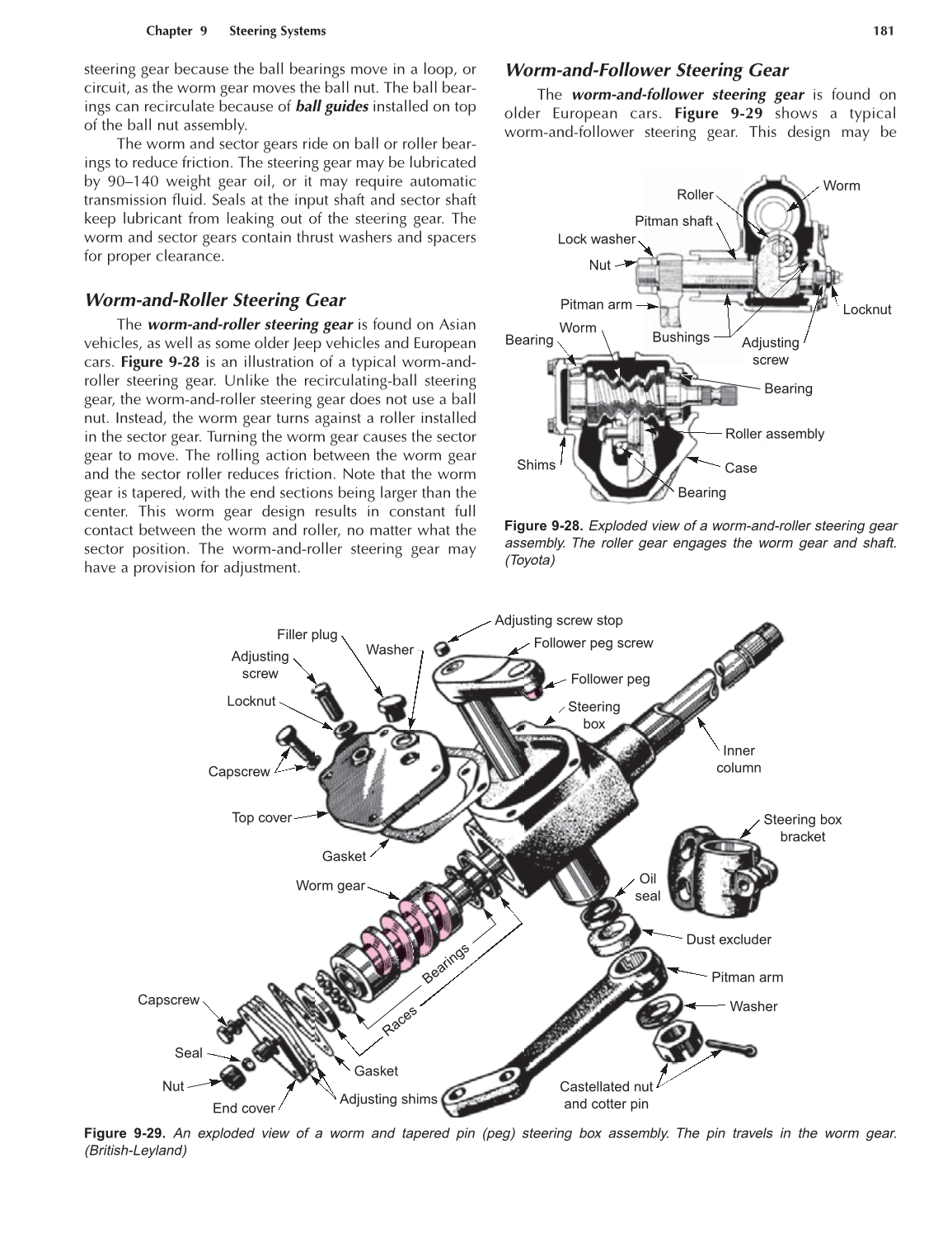 Auto Suspension and Steering, A4, 3rd Edition page 181