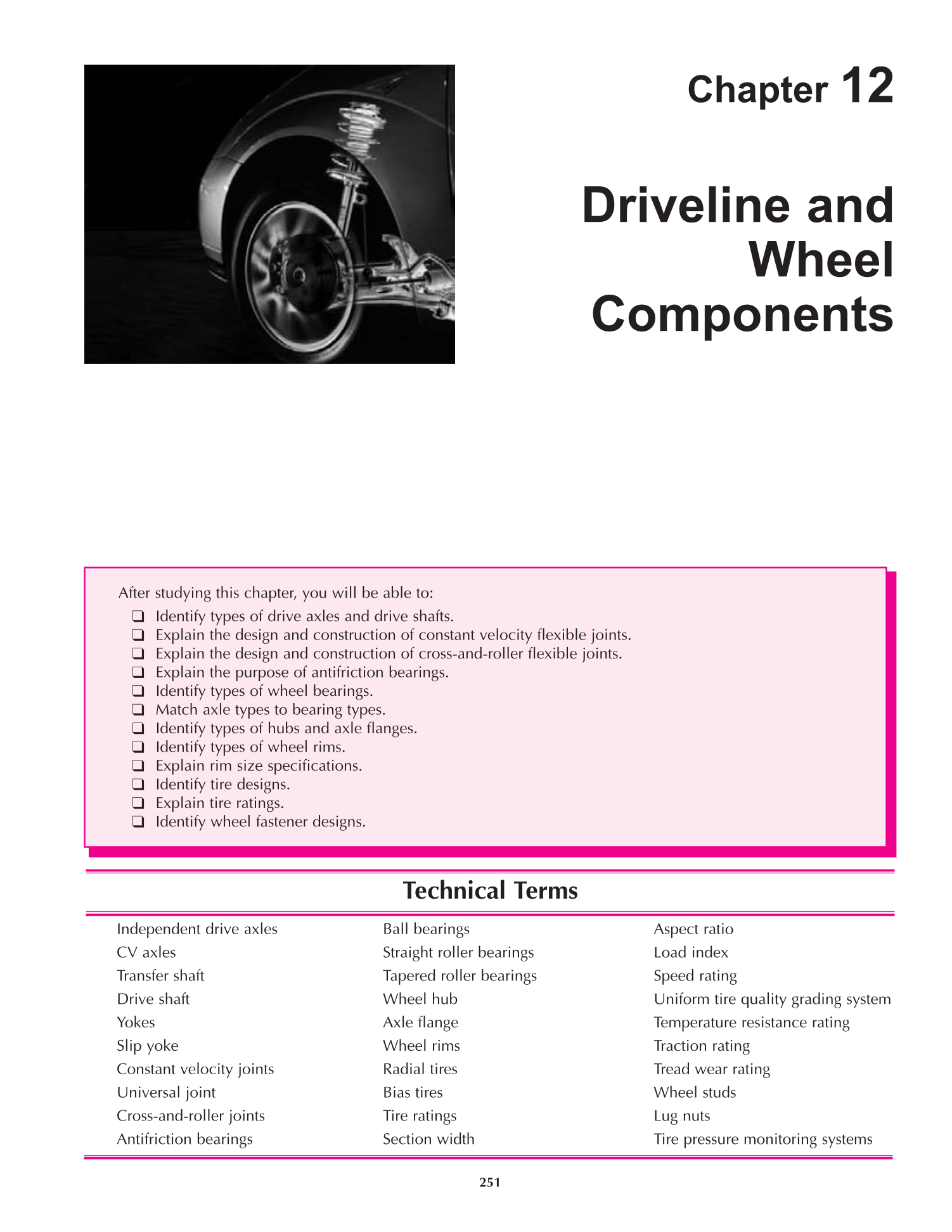 Auto Suspension and Steering, A4, 3rd Edition page 251