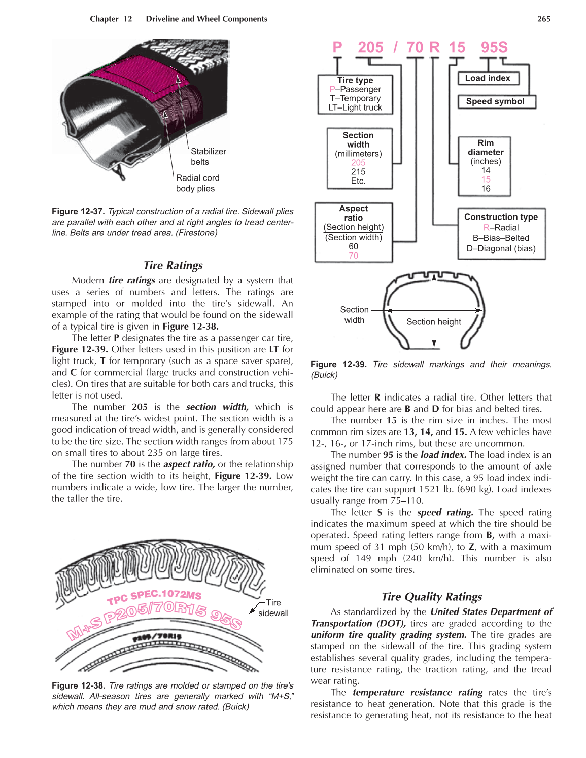 Auto Suspension and Steering, A4, 3rd Edition page 265