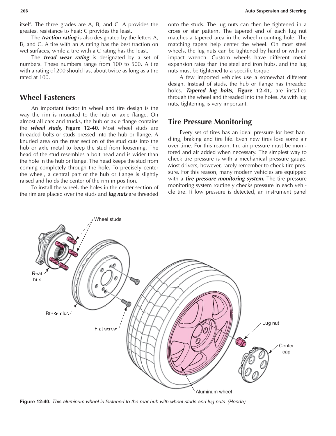 Auto Suspension and Steering, A4, 3rd Edition page 266