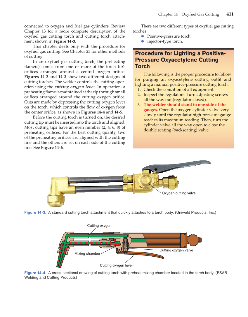 Modern Welding, 11th Edition page 411
