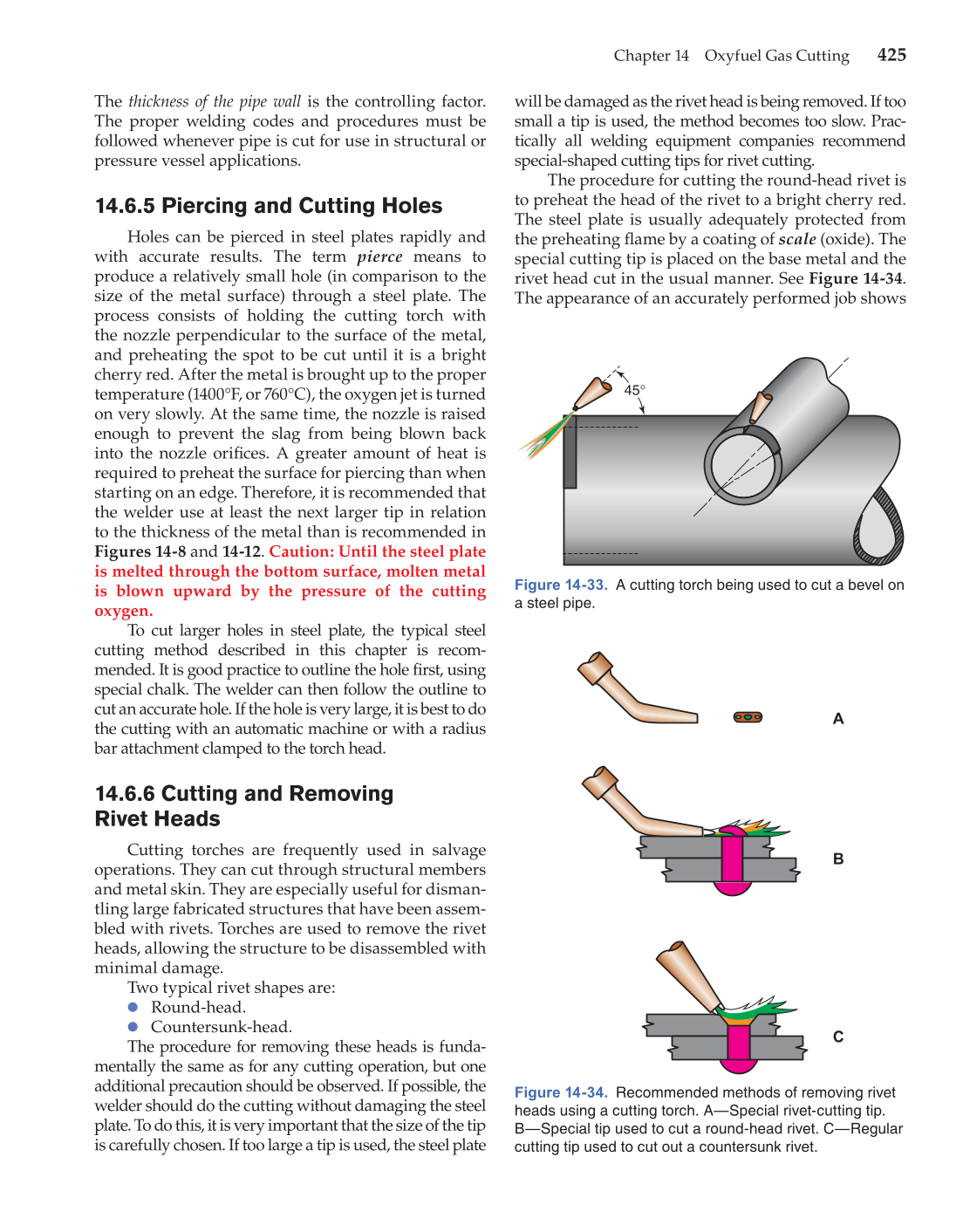 Modern Welding, 11th Edition page 425
