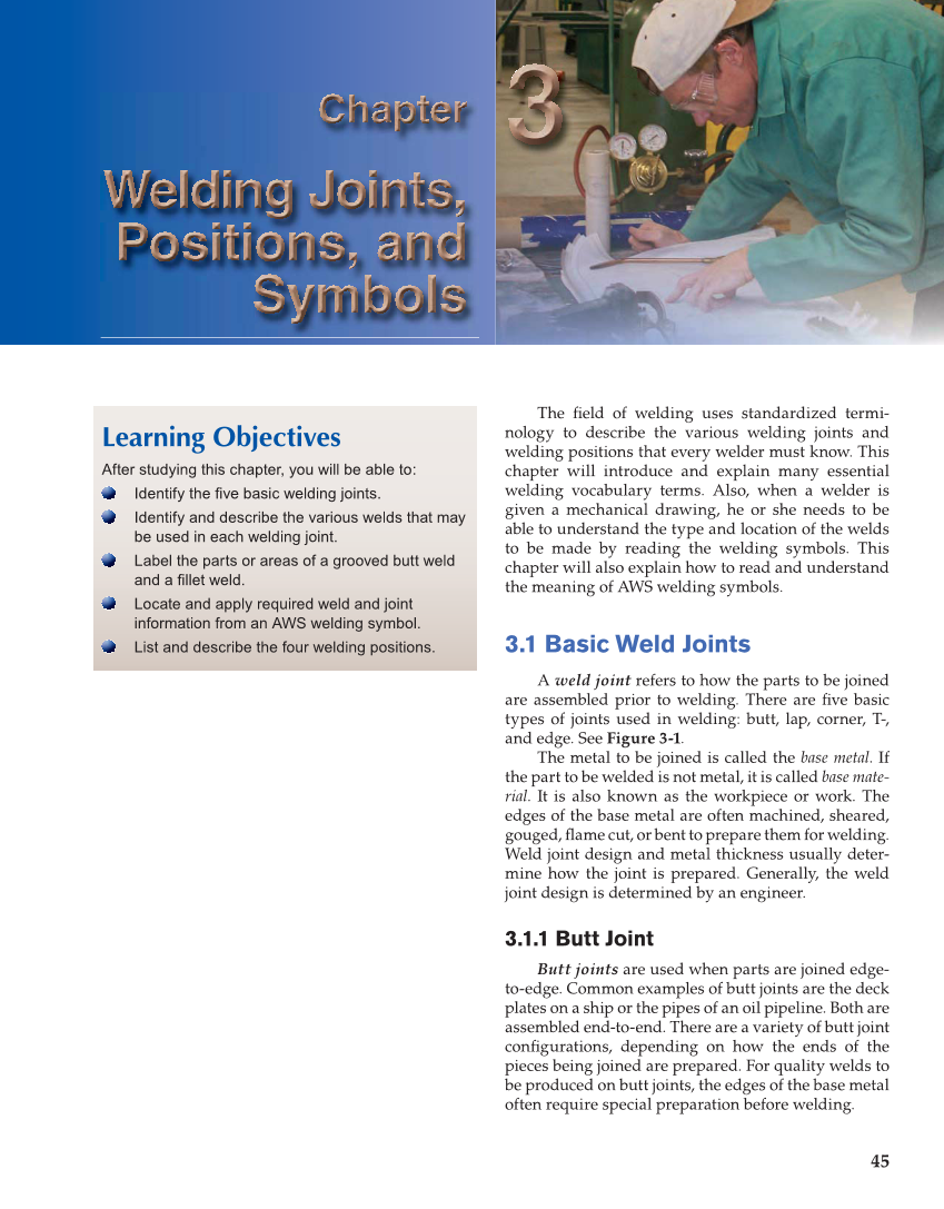 Modern Welding, 11th Edition page 45