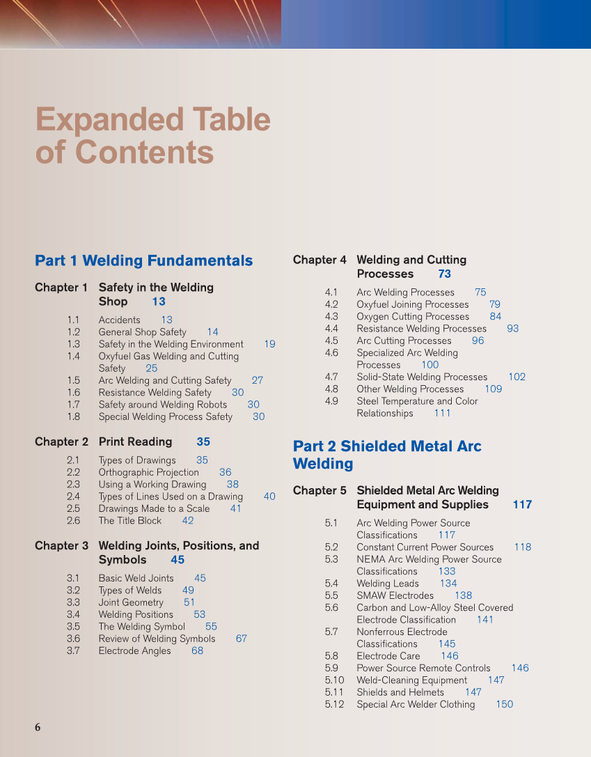 Modern Welding, 11th Edition page 6